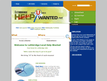 Tablet Screenshot of lethbridge.localhelpwanted.net
