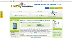 Desktop Screenshot of centralcoast.localhelpwanted.net